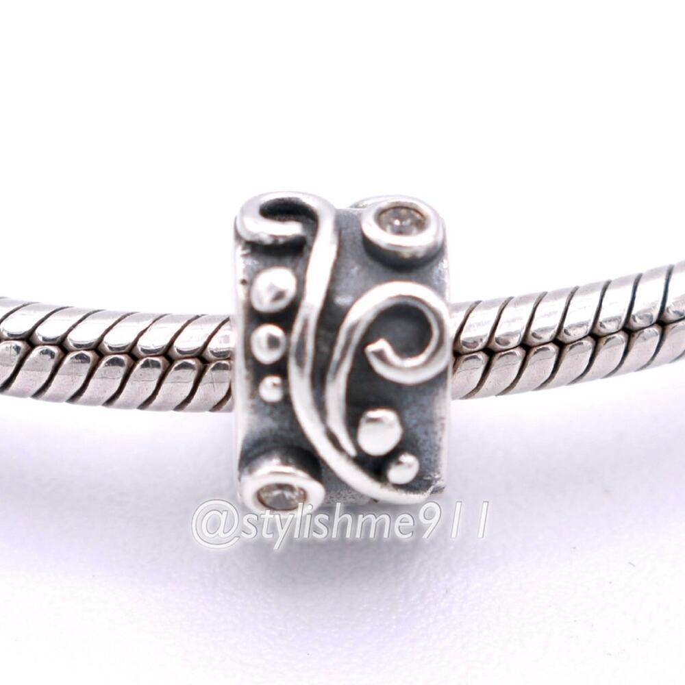 Authentic PANDORA Tendril Champagne CZ Clip - 790380CCZ